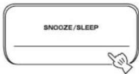 YAMAHA TSX130 - Press and hold SNOOZE/SLEEP for 2 seconds. - 1