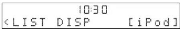 YAMAHA TSX130 - Selecteer LIST DISP in het FUNCTION-menu. - 2