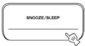 YAMAHA TSX130 - Drücken Sie SNOOZE/SLEEP für 2 Sekunden. - 1