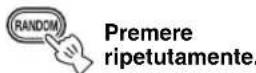 YAMAHA TSX130 - Premere RANDOM per passare alla modalità di riproduzione casuale dell'iPod. - 1