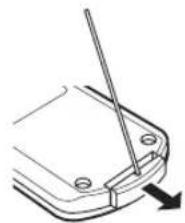 YAMAHA TSX130 - Replacing the battery in the remote control - 1