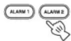 YAMAHA TSX130 - Appuyez sur ALARM1/ALARM2. - 1
