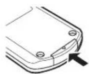 YAMAHA TSX130 - ■De batterij in de afstandsbediening verrangen - 5