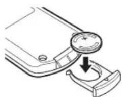 YAMAHA TSX130 - ■De batterij in de afstandsbediening verrangen - 3