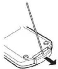 YAMAHA TSX130 - Sustitución de la pila del mando a distancia - 1