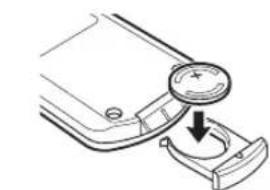 YAMAHA TSX130 - Byte av batteri i fjärkrkontrollen - 3