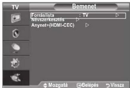 SAMSUNG LE40A4577C1DXXC - Választhat a TV kimeneti csatlakozóihoz csatlakoztatott külso jelforrások kozül. - 1