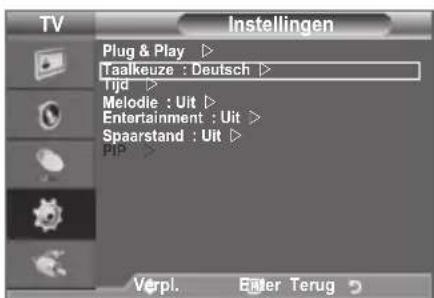 SAMSUNG LE40A4577C1DXXC - Wanner u de TV voor het eerst gebruikt, moet u de taal selecteren voor het weergeven van menu's en aanwijzingen. - 1