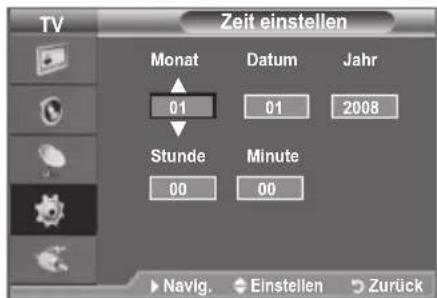SAMSUNG LE40A4577C1DXXC - Aktuelle Uhrzeit einstellen und anzeigen - 2