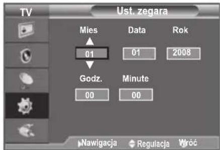 SAMSUNG LE40A4577C1DXXC - Ustawianie i wyświetlanie zegara - 2