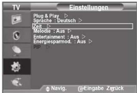 SAMSUNG LE40A4577C1DXXC - Aktuelle Uhrzeit einstellen und anzeigen - 1
