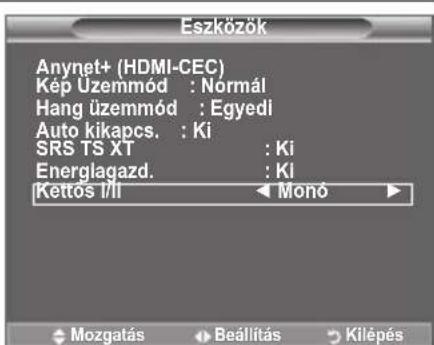 SAMSUNG LE40A4577C1DXXC - A hangmod kivalasztasa - 1