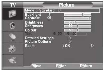 SAMSUNG LE40A4577C1DXXC - Viewing the Menus - 1