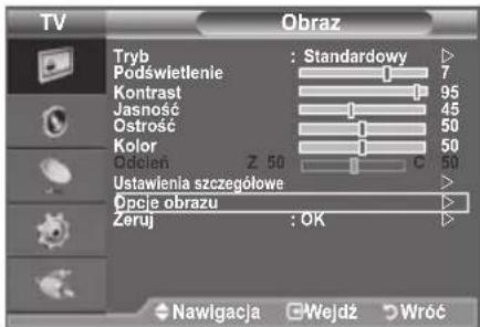 SAMSUNG LE40A4577C1DXXC - Konfiguracja opcji obrazu - 1