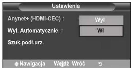 SAMSUNG LE40A4577C1DXXC - Korzystanie z funkcjj Anynet+ - 3