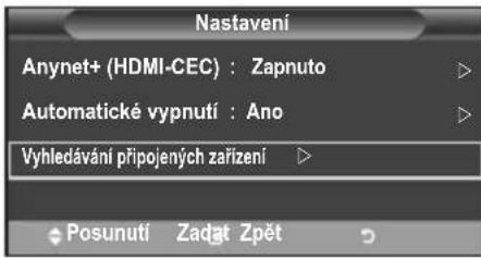 SAMSUNG LE40A4577C1DXXC - Vyhledávání a prepínání zařizení Anynet+ - 2