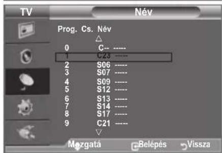 SAMSUNG LE40A4577C1DXXC - Csatornanevek hozzárendelése - 2