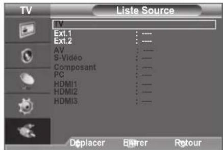SAMSUNG LE40A4577C1DXXC - Vous pouvez selectionner parmi les sources exterieures connectees aux prises d'entrée du téléviseur. - 2
