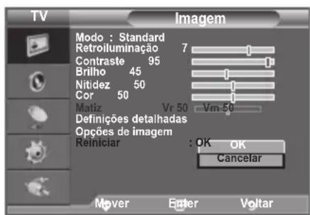 SAMSUNG LE40A4577C1DXXC - É possével repor as predefinições de imagem. - 1