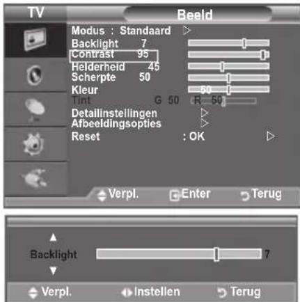SAMSUNG LE40A4577C1DXXC - De TV heeft verschillende instellungen waarmee u de beeldkwaliteit=kunt regelen. - 1