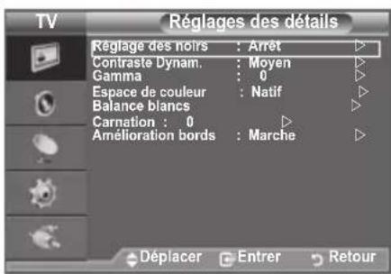 SAMSUNG LE40A4577C1DXXC - Réglages des détails de l'image - 2