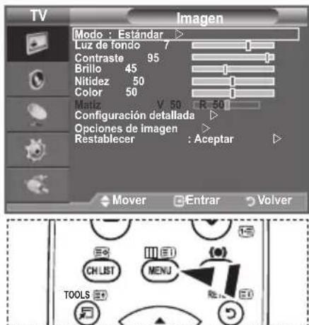 SAMSUNG LE40A4577C1DXXC - Visualización de los menus - 1
