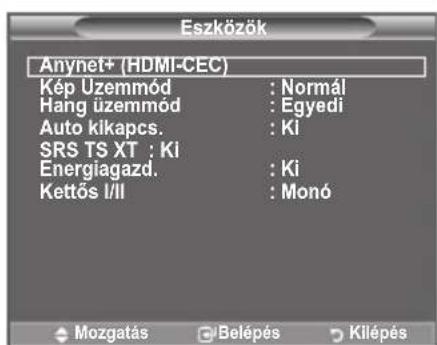 SAMSUNG LE40A4577C1DXXC - A TOOLS gomb használata - 1