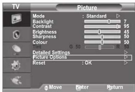 SAMSUNG LE40A4577C1DXXC - Colour Tone: Cool2/Cool1/Normal/Warm1/Warm2 - 1