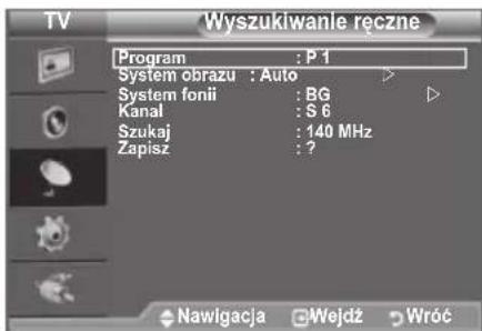SAMSUNG LE40A4577C1DXXC - Ręczne programowania kanaiów - 2