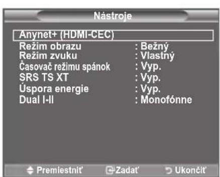 SAMSUNG LE40A4577C1DXXC - Použivanie funkcie Anynet+ - 1