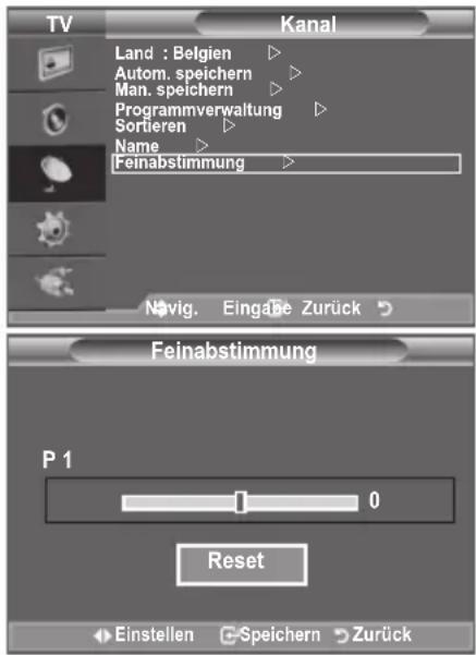SAMSUNG LE40A4577C1DXXC - Senderfeinabstimmung durchführren - 1