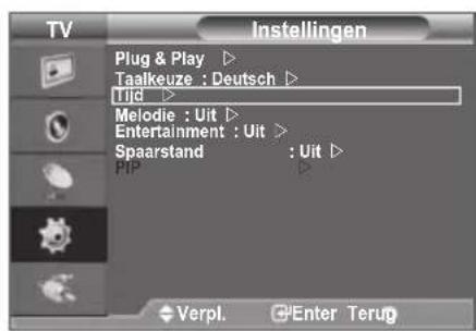 SAMSUNG LE40A4577C1DXXC - De huidigeijd instellen en weergeven - 1