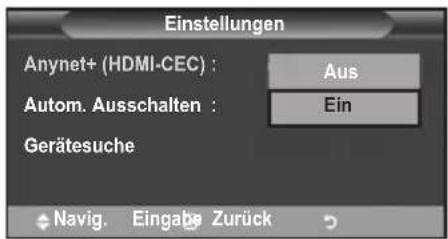 SAMSUNG LE40A4577C1DXXC - Verwenden der Anynet+-Funktionen - 3