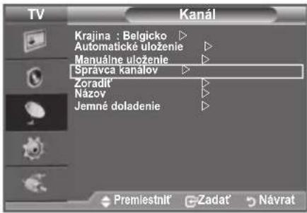 SAMSUNG LE40A4577C1DXXC - Pridávanie/uzamknutie kanálov - 1