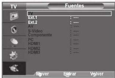 SAMSUNG LE40A4577C1DXXC - Puede elegir entre varias fuentes externas conectadas a las tomas de entrada del teovisor. - 2