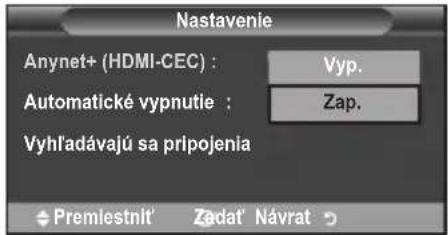 SAMSUNG LE40A4577C1DXXC - Použivanie funkcie Anynet+ - 3