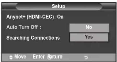 SAMSUNG LE40A4577C1DXXC - Samodejni izklop naprave v(systemu Anynet+, ko je TV izklopljen - 1