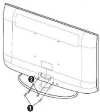 SAMSUNG LE40A4577C1DXXC - Installing the Stand - 2