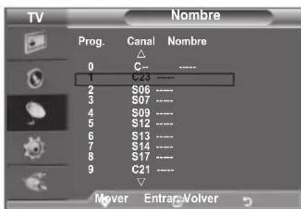 SAMSUNG LE40A4577C1DXXC - Asignación de nombres de canales - 2