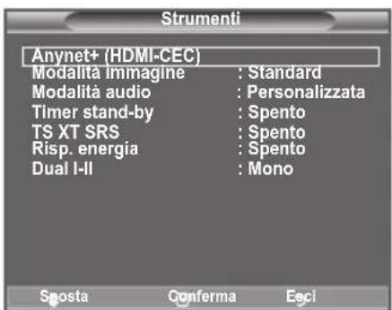 SAMSUNG LE40A4577C1DXXC - Uso del tasting TOOLS - 1