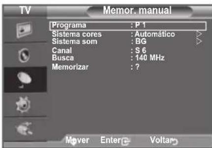 SAMSUNG LE40A4577C1DXXC - Memorizar canais manualmente - 2