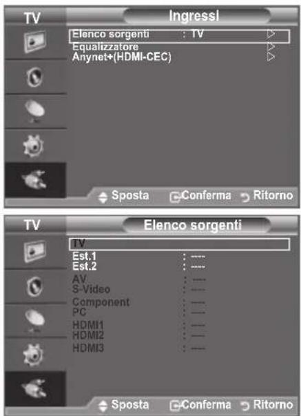 SAMSUNG LE40A4577C1DXXC - Selezione della sorgente - 1