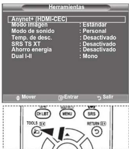 SAMSUNG LE40A4577C1DXXC - Uso del botón TOOLS - 1