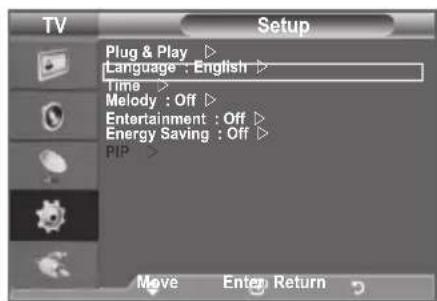 SAMSUNG LE40A4577C1DXXC - Choosing Your Language - 1
