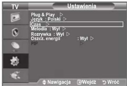 SAMSUNG LE40A4577C1DXXC - Ustawianie i wyświetlanie zegara - 1