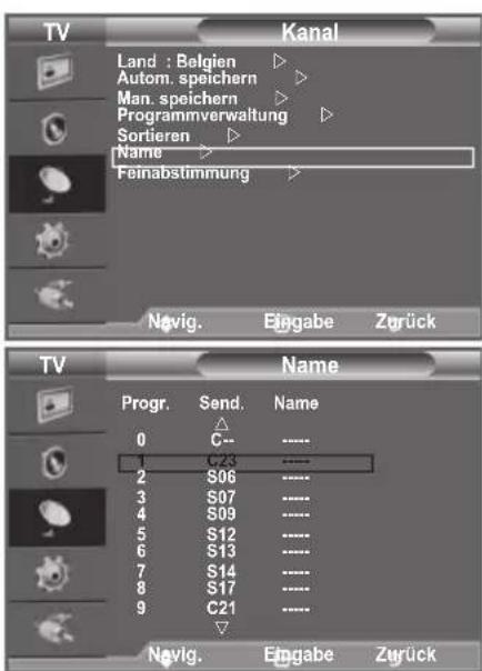 SAMSUNG LE40A4577C1DXXC - Sendernamen zuweisen - 1