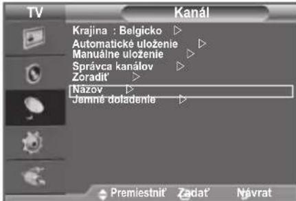 SAMSUNG LE40A4577C1DXXC - Priradenie názvov kanálov - 1