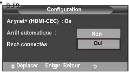 SAMSUNG LE40A4577C1DXXC - Extinction automatique d'un apparéil Anynet+ lorsque le télévisueur est mis hors tension - 1