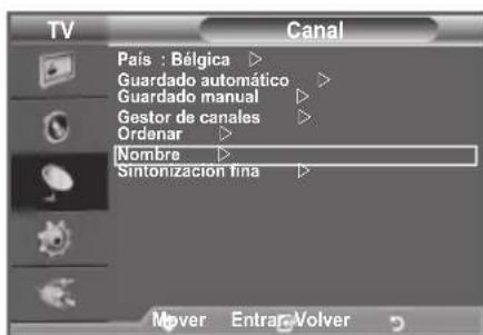 SAMSUNG LE40A4577C1DXXC - Asignación de nombres de canales - 1