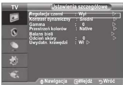 SAMSUNG LE40A4577C1DXXC - Konfigurowanie szczegółowych ustawien obrazu - 2